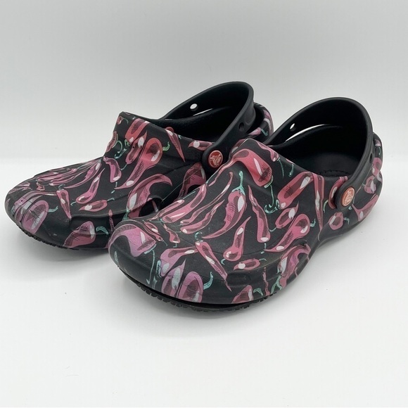 Crocs | Unisex-Adult Bistro Chili Pepper Graphic Clog Mule Size  9 W or 7 M - Picture 1 of 7